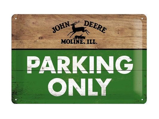 JOUETS - PRODUITS DERIVES - PLAQUE METAL 20X30CM PARKING ONLY