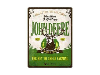 JOUETS - PRODUITS DERIVES - PLAQUE TRADITION & HERITAGE JOHN DEERE