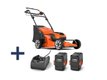 TONDEUSE HUSQVARNA LC142IS PACK 2 BATTERIES