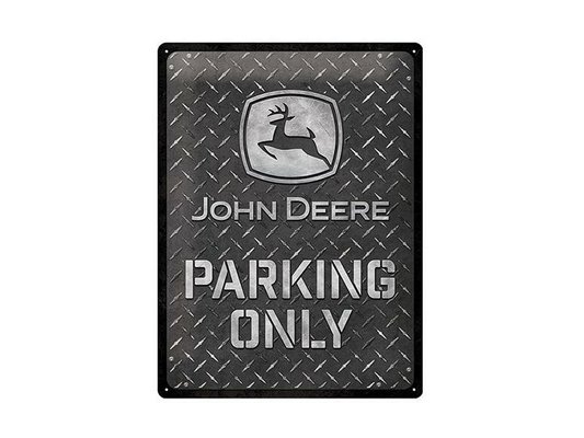 JOUETS - PRODUITS DERIVES - PLAQUE PARKING ONLY JOHN DEERE
