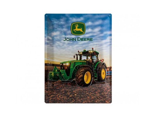 JOUETS - PRODUITS DERIVES - PLAQUE METAL 30X40CM 8370R JOHN DEERE