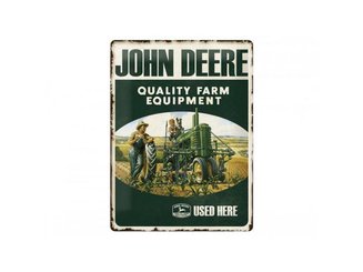 JOUETS - PRODUITS DERIVES - PLAQUE QUALITY FARM JOHN DEERE