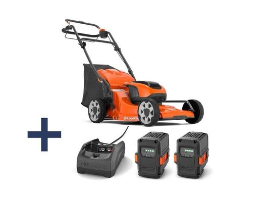 OUT. PORT. A BATTERI - TONDEUSE BATTERIE - TONDEUSE HUSQVARNA LC142IS PACK 2 BATTERIES