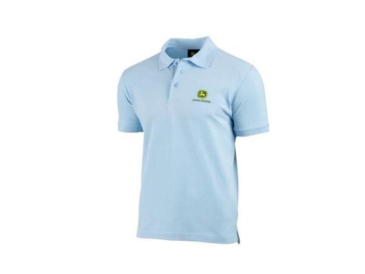 VÊTEMENTS - VETEMENTS DE TRAVAIL - POLO BLEU CLAIR JOHN DEERE TAILLE XL