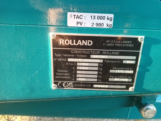 Épandeur de sable Rolland ES8
