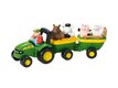 JOUET CHARETTE A FOIN AVEC EFFET SONORE JOHN DEERE