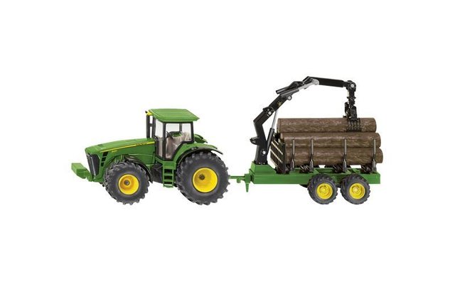 Accessoire - JOUET TRACTEUR JOHN DEERE 8430 AVEC REMORQUE FORESTIERE MCU195400000 