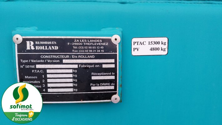 Épandeur à fumier Rolland RT175
