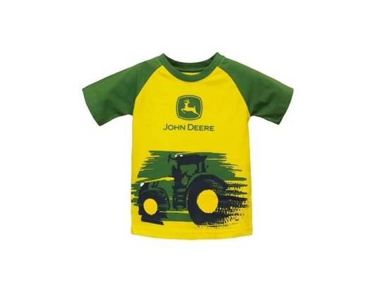 VÊTEMENTS - VETEMENTS DE TRAVAIL - T-shirt JAUNE + VERT TRACTEUR 3 ANS
