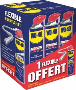 LIBRE SERVICE AGRICOLE - PRODUITS CHIMIQUE - PACK 6 AEROSOLS WD40 500ML DONT 1 AEROSOL FLEXIBLE WD40 400ML OFFERT