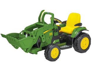 JOUETS - JOUETS - TRACTEUR ELECTRIQUE AVEC CHARGEUR JOHN DEERE