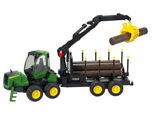 JOUETS - JOUETS - JOUET PORTEUR BOIS JOHN DEERE 1210E 1/16EME