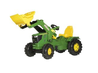 JOUETS - JOUETS - TRACTEUR A PEDALE 6210R AVEC CHARGEUR JOHN DEERE