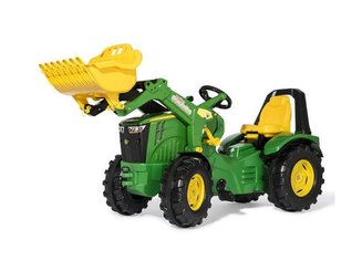 JOUETS - JOUETS - TRACTEUR A PEDALE 8400R AVEC CHARGEUR JOHN DEERE