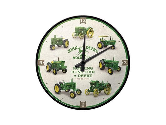 JOUETS - PRODUITS DERIVES - HORLOGE MURALE "L'HISTOIRE DE JOHN DEERE"