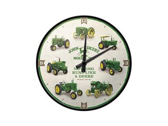 JOUETS - PRODUITS DERIVES - HORLOGE MURALE "L'HISTOIRE DE JOHN DEERE"