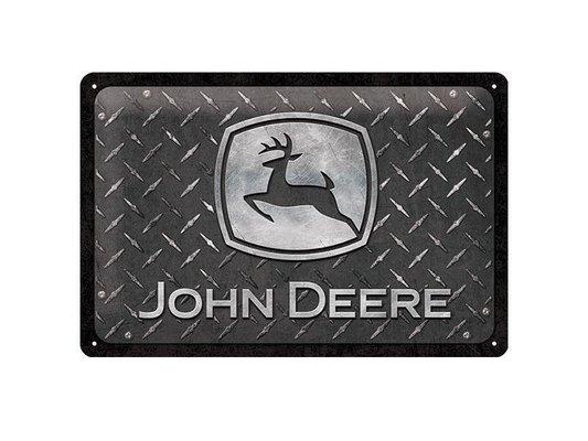 VÊTEMENTS - VETEMENTS - PLAQUE METALLIQUE DIAMOND PLATE 20 X 30 JOHN DEERE