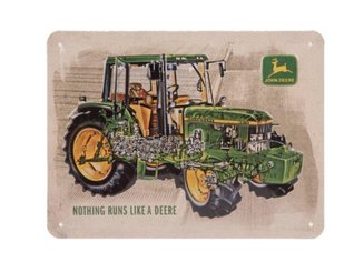 JOUETS - PRODUITS DERIVES - Plaque métallique John Deere 6410