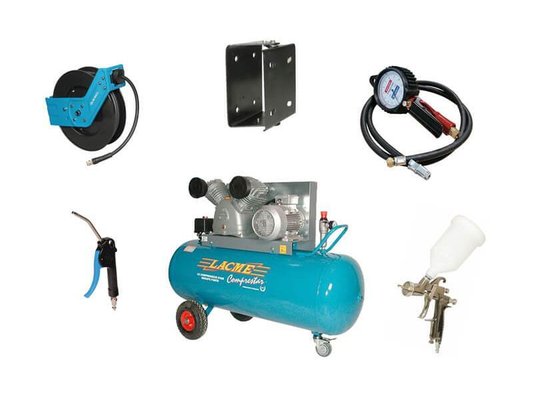 LIBRE SERVICE AGRICOLE - NETTOYEUR/GROUPE/COMPRESS - COMPRESSEUR COMPRESTAR 36 V 200 TRIPHASE + ACCESSOIRES LACME