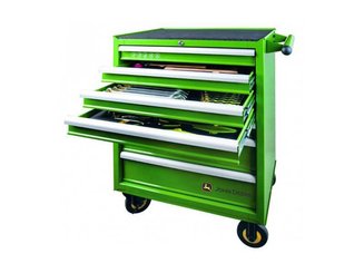 LIBRE SERVICE AGRICOLE - OUTILS KING TONY / JD - SERVANTE ATELIER COMPLETE JOHN DEERE 212 PIECES