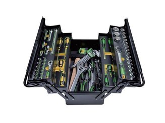 LIBRE SERVICE AGRICOLE - OUTILS KING TONY / JD - CAISSE A OUTIL 82 PIECES JOHN DEERE
