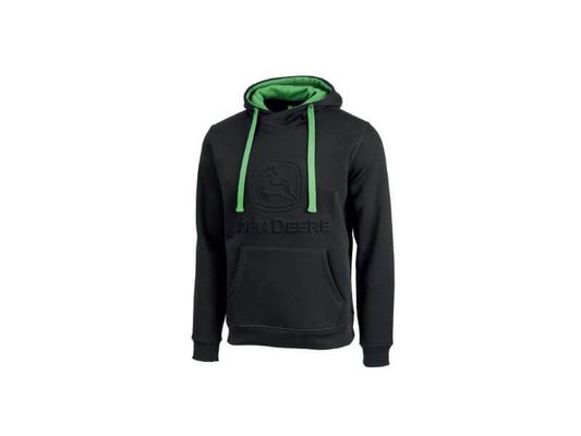 VÊTEMENTS - VETEMENTS DE TRAVAIL - SWEAT NOIR A CAPUCHE JOHN DEERE TAILLE XL