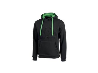 VÊTEMENTS - VETEMENTS DE TRAVAIL - SWEAT NOIR A CAPUCHE JOHN DEERE TAILLE XL