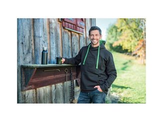 VÊTEMENTS - VETEMENTS DE TRAVAIL - SWEAT NOIR A CAPUCHE JOHN DEERE TAILLE XL