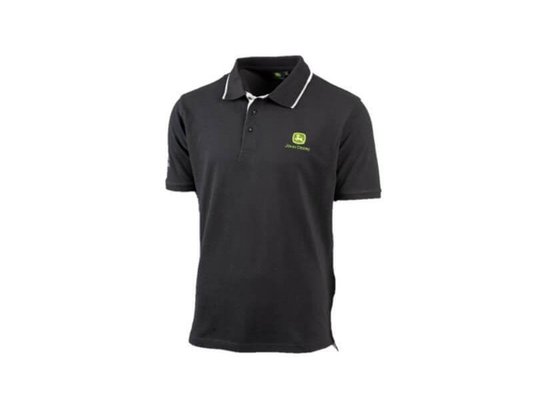 VÊTEMENTS - VETEMENTS DE TRAVAIL - POLO JOHN DEERE NOIR TAILLE M