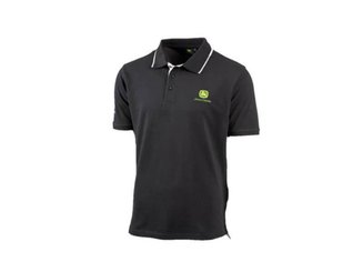 VÊTEMENTS - VETEMENTS DE TRAVAIL - POLO JOHN DEERE NOIR TAILLE M
