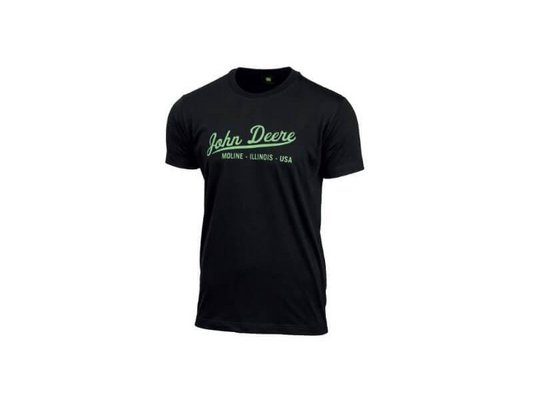 VÊTEMENTS - VETEMENTS DE TRAVAIL - T-SHIRT NOIR JOHN DEERE TAILLE XXL