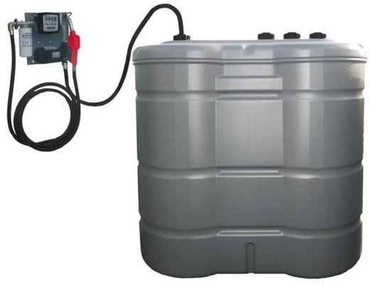 LIBRE SERVICE AGRICOLE - CUVES CARBURANT + ADBLUE - Cuve à fioul 1500L avec pompe et station murale Duraplas