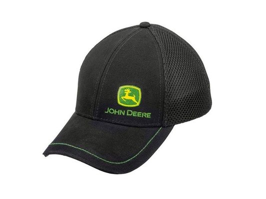 VÊTEMENTS - VETEMENTS DE TRAVAIL - CASQUETTE À MAILLE NOIRE AVEC LOGO JOHN DEERE