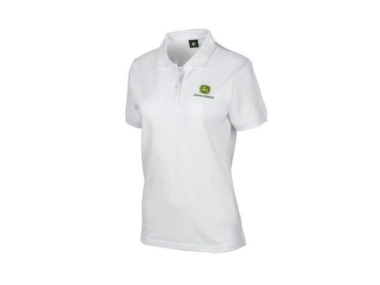 VÊTEMENTS - VETEMENTS DE TRAVAIL - POLO FEMME BLANC JOHN DEERE TAILLE L
