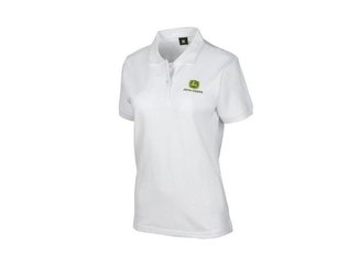 VÊTEMENTS - VETEMENTS DE TRAVAIL - POLO FEMME BLANC JOHN DEERE TAILLE L