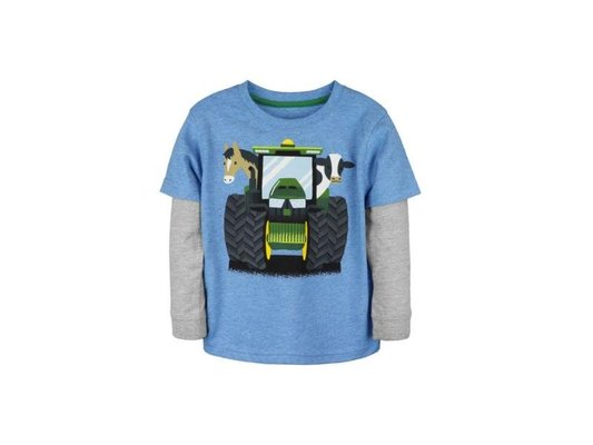 VÊTEMENTS - VETEMENTS DE TRAVAIL - SWEET GRIS /BLEU TRACTEUR VACHE 2 ANS