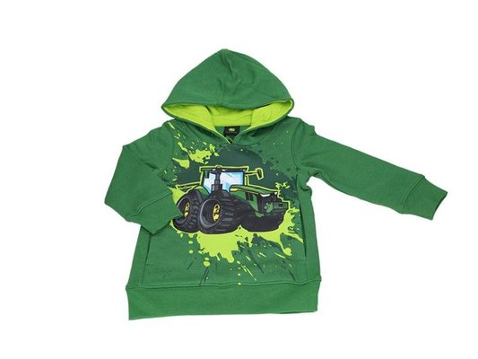 VÊTEMENTS - VETEMENTS DE TRAVAIL - SWEET CAPUCHE VERT  TRACTEUR 2 ANS