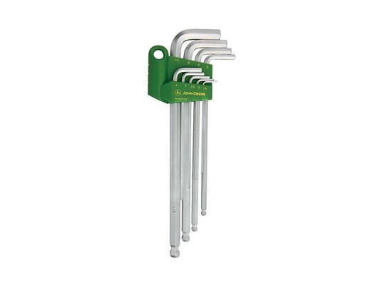 LIBRE SERVICE AGRICOLE - OUTILS KING TONY / JD - 9 PIÈCES JEU DE CLÉS HEXAGONALES MALES 6 PANS