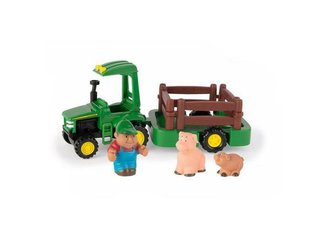 JOUETS - JOUETS - COFFRET TRACTEUR ET COCHONS JOHN DEERE