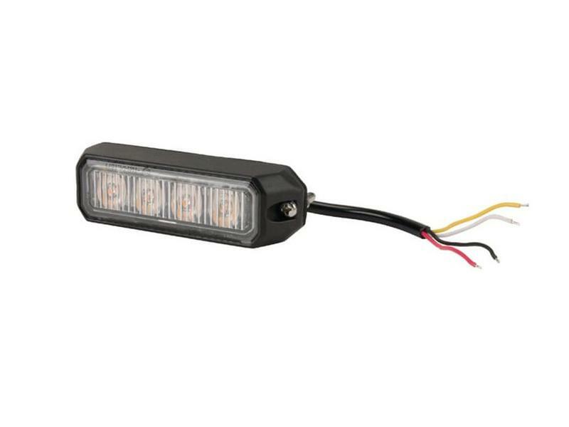 Vente AVERTISSEUR FLASH LED ORANGE 4X3W 12/24V Kramp LA20013