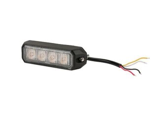 ELECTRICITE / ELECTRONIQU - COMPOSANTS - AVERTISSEUR FLASH LED ORANGE 4X3W 12/24V