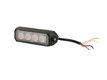 AVERTISSEUR FLASH LED ORANGE 4X3W 12/24V