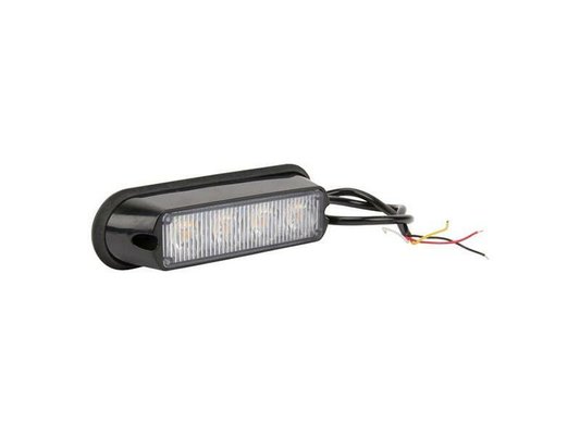 ELECTRICITE / ELECTRONIQU - COMPOSANTS - AVERTISSEUR FLASH LED ORANGE 4X3W