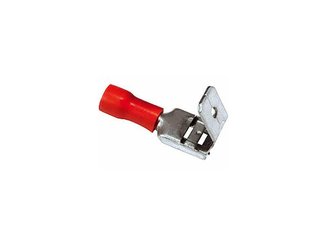 LIBRE SERVICE AGRICOLE - ELECTRICITE LISA - COSSE PLATE ROUGE MAL/FEM lg 6,4MM BLISTDE 10 PIECES