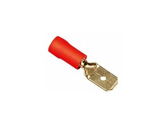 LIBRE SERVICE AGRICOLE - ELECTRICITE LISA - COSSE PLATE ROUGE MALE lg 6,4MM BLISTER