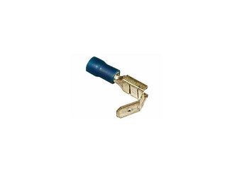 LIBRE SERVICE AGRICOLE - ELECTRICITE LISA - COSSE PLATE BLEUE MAL/FEM lg6,4MM BLISTEDE 10 PIECES