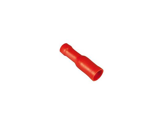 LIBRE SERVICE AGRICOLE - ELECTRICITE LISA - COSSE CYLINDRIQUE ROUGE FEMELLE 4MMBLISTER DE 10 PI