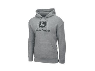 VÊTEMENTS - VETEMENTS DE TRAVAIL - SWEAT A CAPUCHE JOHN DEERE GRIS TAILLE M