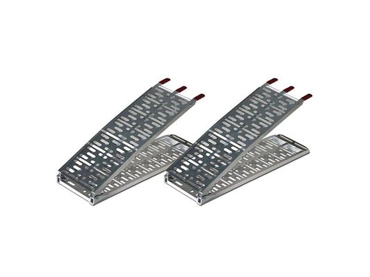 REMORQUES ROUTIERES - ACCESSOIRES REMORQUES - PAIRE DE RAMPES ALU PLIANTES ET PLEINES 2,25M
