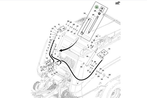 JOHN DEERE CAPTIF - PIECES CHARGEUR - JEU DE JOINTS